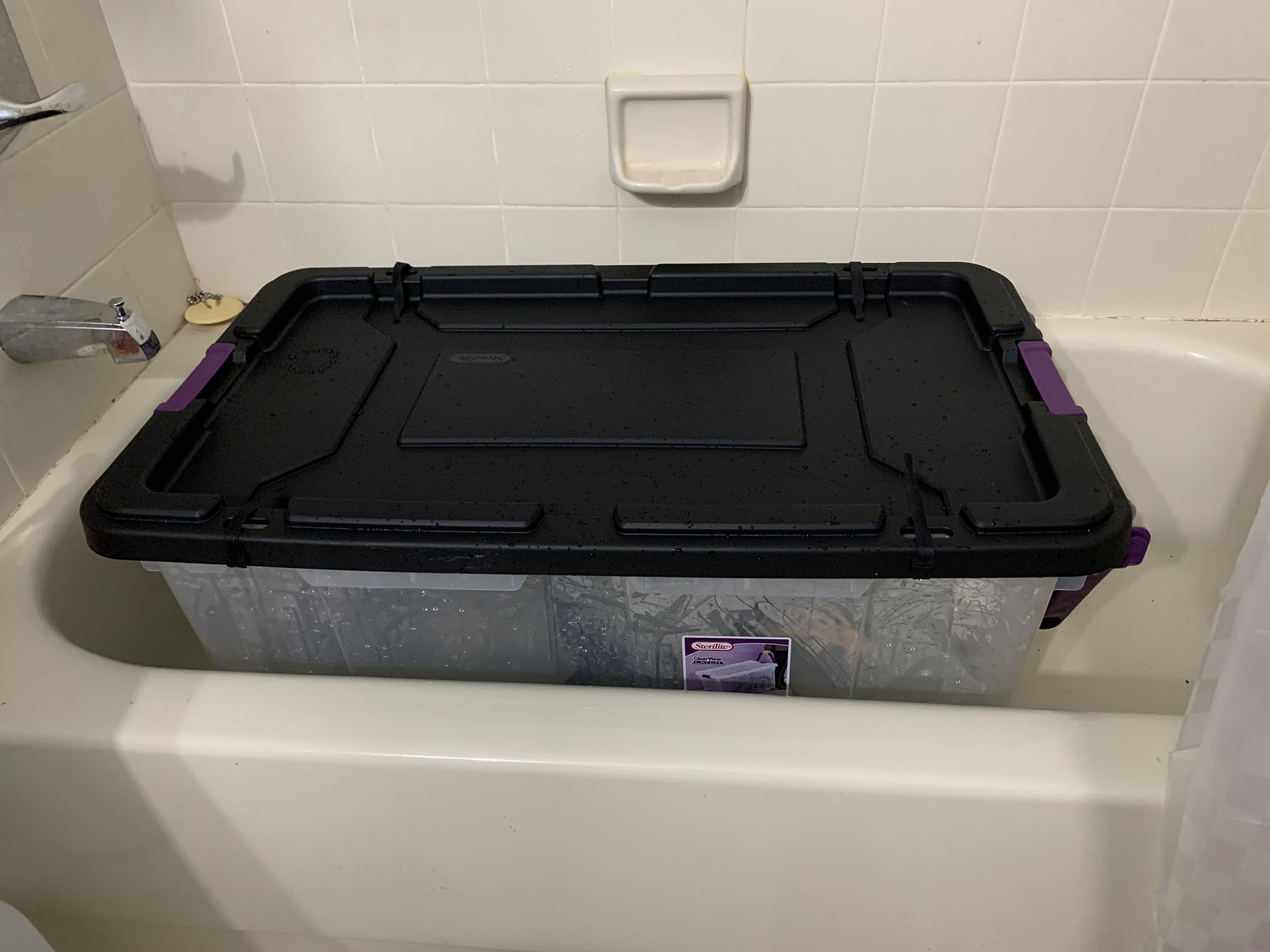 Falafel's soaking tub